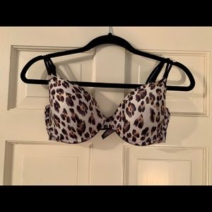 VS Very Sexy Illusions Leopard Print Demi Bra 34DD